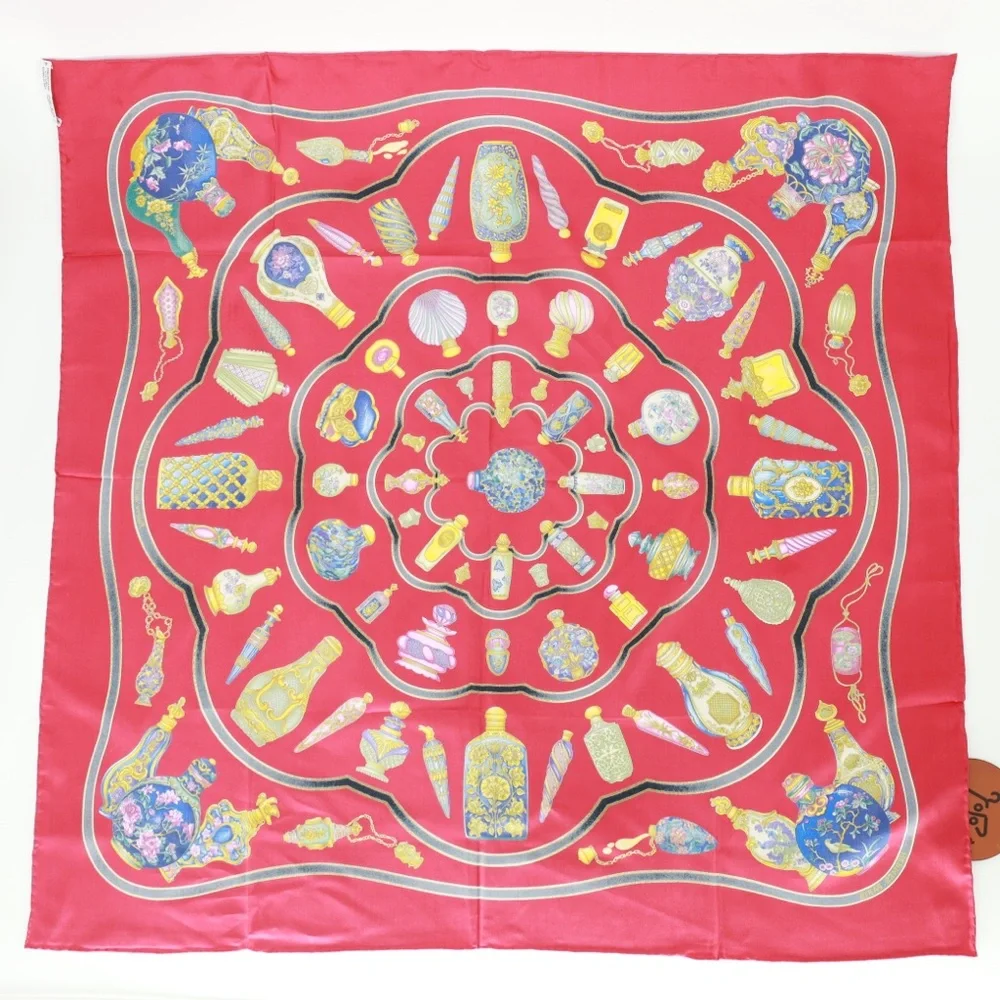 Hermès Pourvu Qu’on Ait l’Ivresse Silk Scarf Hand Rolled Edges 35”x35” Luxury - Picture 3 of 8